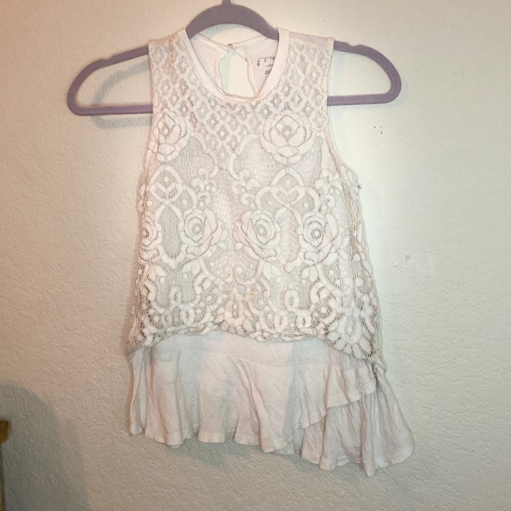 White lace top